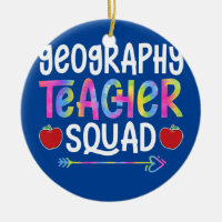 Geography Teacher Squad First Day of School Tie