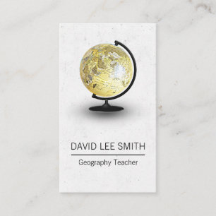 Geography Teacher Visitkort