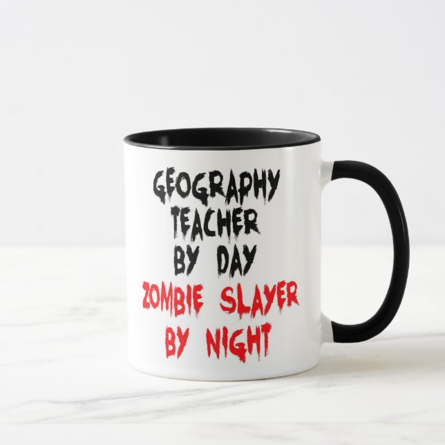 Geography Teacher Zombie Sayer Mugg (Höger)