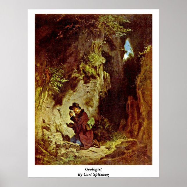 Geolog av Carl Spitzweg Poster (Framsidan)