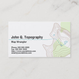 Geolog, Cartograf TopoGraphics Karta Personal Visitkort