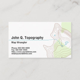 Geolog, Cartograf TopoGraphics Karta Personal Visitkort