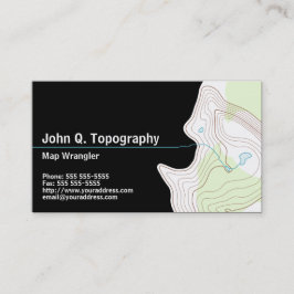 Geolog, Cartograf TopoGraphics Karta Personal Visitkort