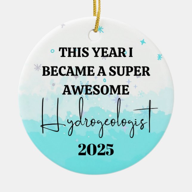 Geolog Julgransprydnad Keramik (Framsidan)