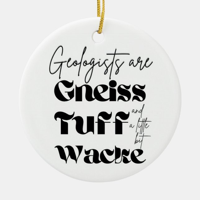 Geolog Julgransprydnad Keramik (Framsidan)