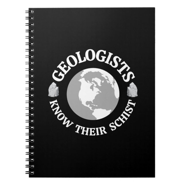 Geolog känner till sin Schist Anteckningsbok (Framsidan)