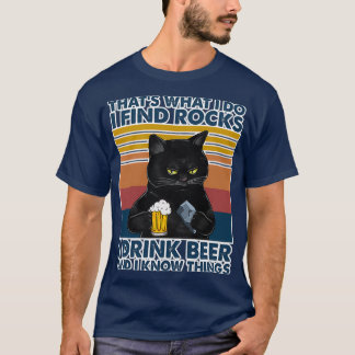Geolog Sten Drink Beer Cat T Shirt