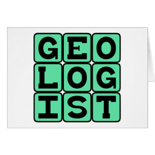 Geolog, Studier av Jorden Hälsningskort