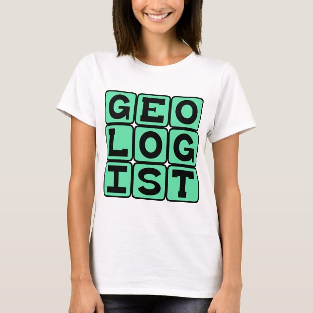 Geolog, Studier av Jorden Tee (Framsida)