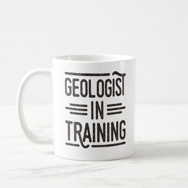 Geolog under utbildning Blivande geolog Kaffemugg (Vänster)