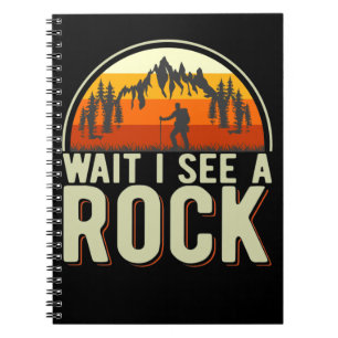 Geologen Funny Sten som samlar in geolog Anteckningsbok