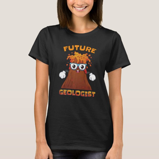 Geologen Geolog för framtiden T Shirt (Framsida)