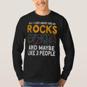 Geologen Stone Sten Hunting Agate Hunter T Shirt