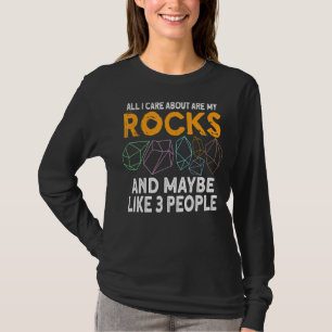 Geologen Stone Sten Hunting Agate Hunter T Shirt