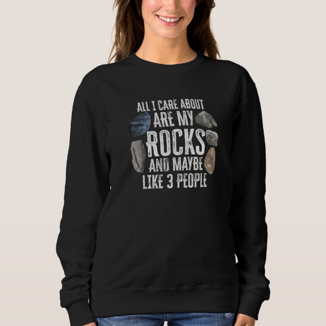 Geologen Stone Sten Hunting Agate Hunter T Shirt (Framsida)