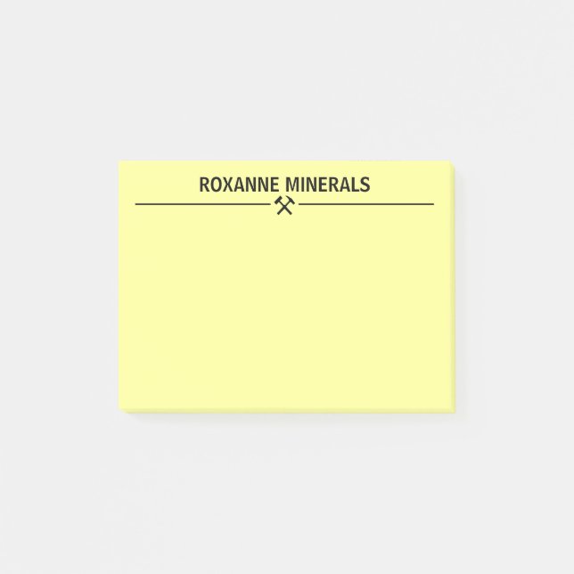 Geologens specialdesign post-it block (Framsida)