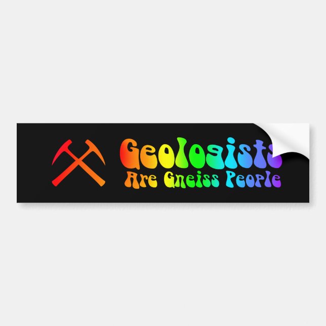 Geologer är Gneissbildekalet Bildekal (Framsidan)