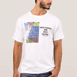Geologer är in i datummärkningen (den geologiska tee shirt