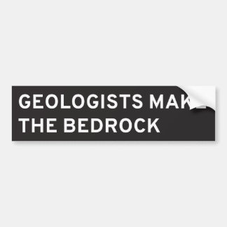 Geologer gör bedrocken bildekal