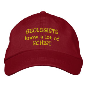 Geologer vet mycket om SCHIST Hat Broderad Keps