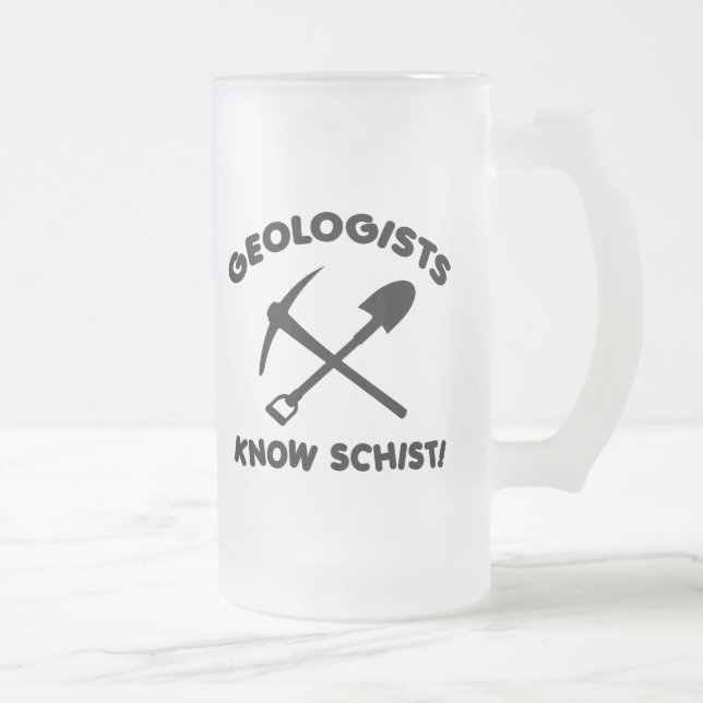 Geologer vet Schist Frostat Ölglas (Höger)