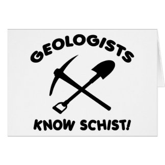 Geologer vet Schist Hälsningskort