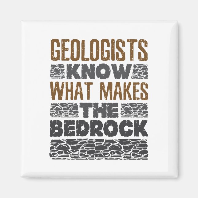 Geologer vet vad som gör Bedrock Magnet (Framsidan)