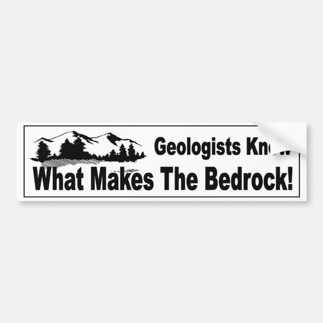 Geologer vet vad som gör berggrunden rolig bildekal (Framsidan)