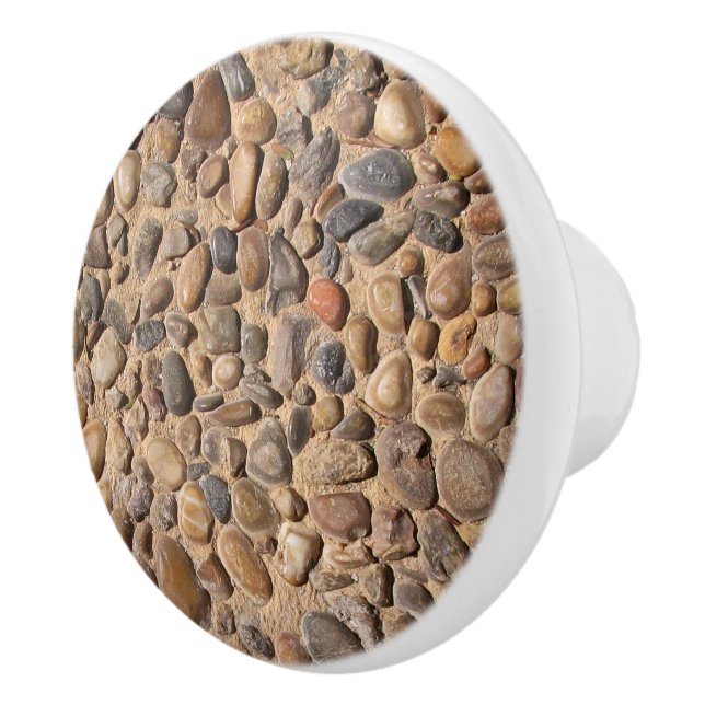 Geologi Decorative Pebble Stones Photo ver1 Knopp (Höger)