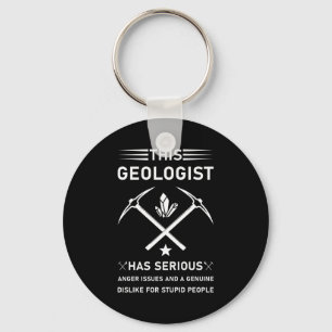 Geologi Earth Science Rolig Geolog T Shirt_8 Nyckelring