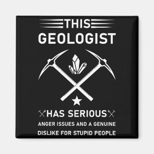 Geologi Earth Science Rolig Geolog T Tröja_8 Magnet