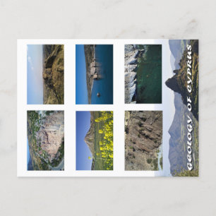 Geologi för cyprus-vykort vykort