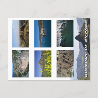 Geologi för cyprus-vykort vykort