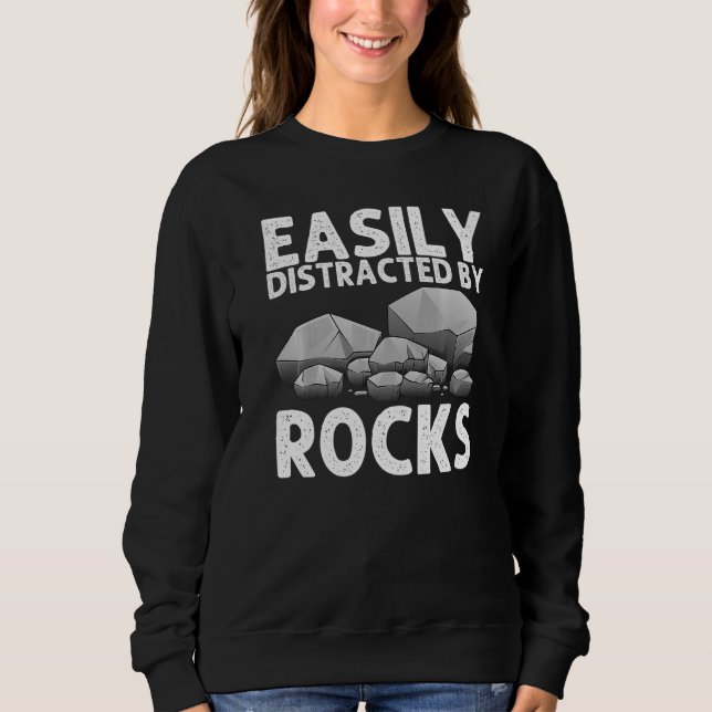 Geologi för män kvinnor sten samlare sten t shirt (Framsida)