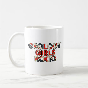 Geologi Girls Sten! (UK Flagga) Kaffemugg