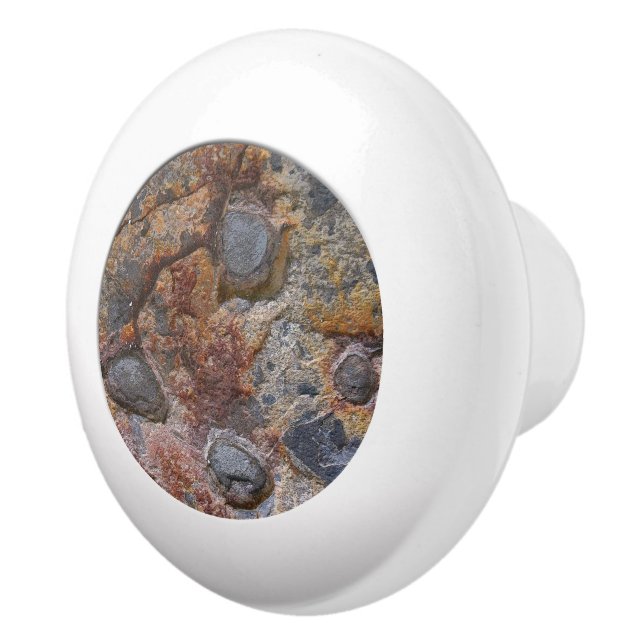 Geologi Grungy Sedemantary Sten Struktur Knopp (Höger)