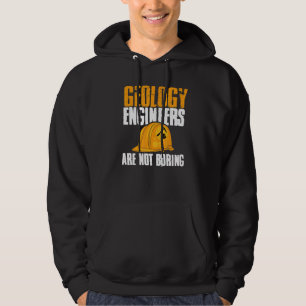 Geologi Ingenjör bygger inte på ostressad design Hoodie