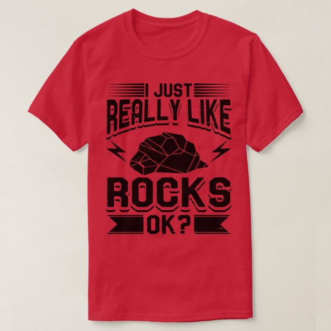 Geologi jag bara Verkligen som Sten 1 T Shirt (Design framsida)