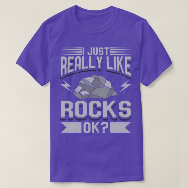 Geologi jag bara Verkligen som Sten T Shirt (Design framsida)