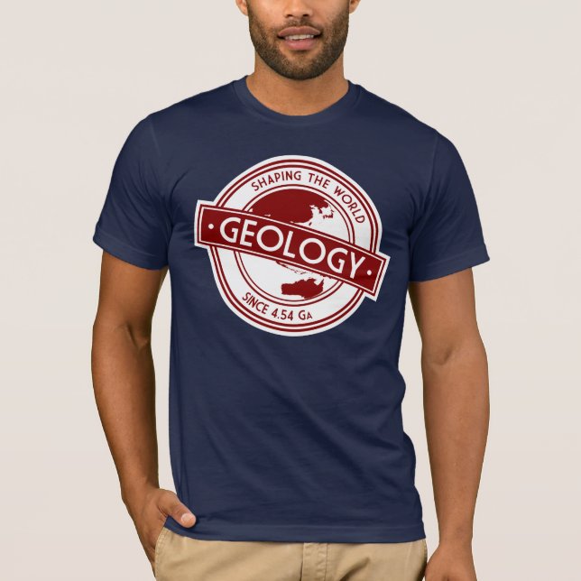 Geologi Logo- Formar Världen (Asien/Australien) Tee (Framsida)
