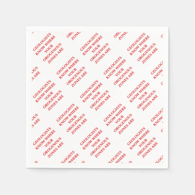 geologi pappersservett (Framsidan)