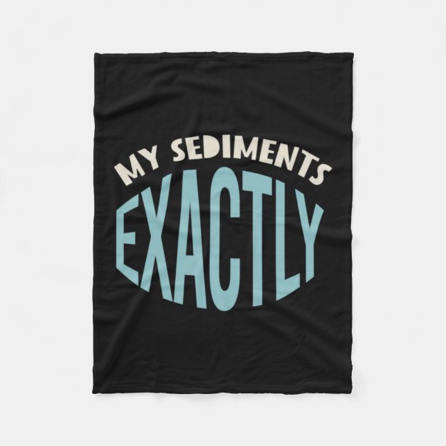 Geologi Puns Min Sediment Exakt Fleecefilt (Framsidan)