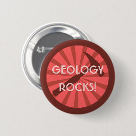 Geologi Rocks! Hammar-emblem Knapp