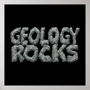 Geologi Rocks - Jordvetenskap Puns Poster