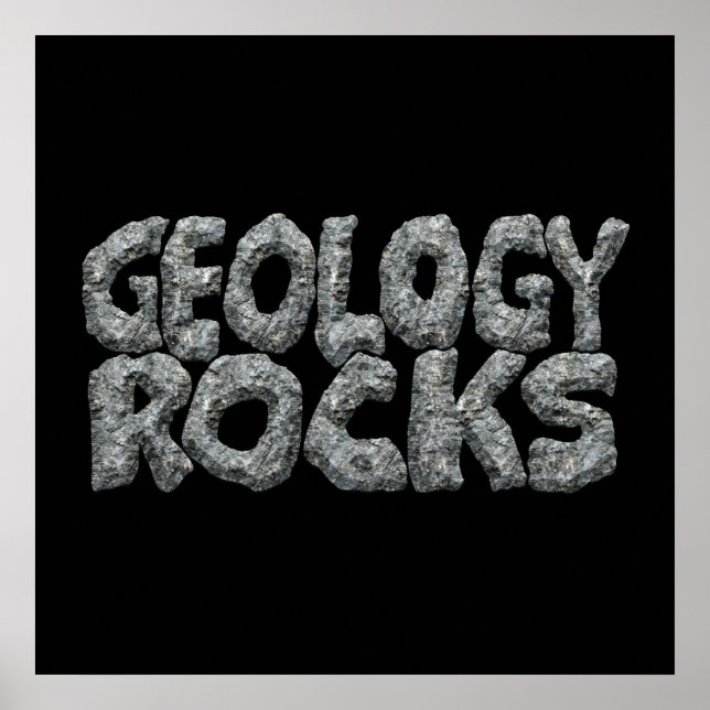 Geologi Rocks - Jordvetenskap Puns Poster (Framsidan)