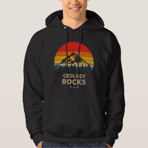 Geologi Rocks - Roligt Geologpresentidé Hoodie