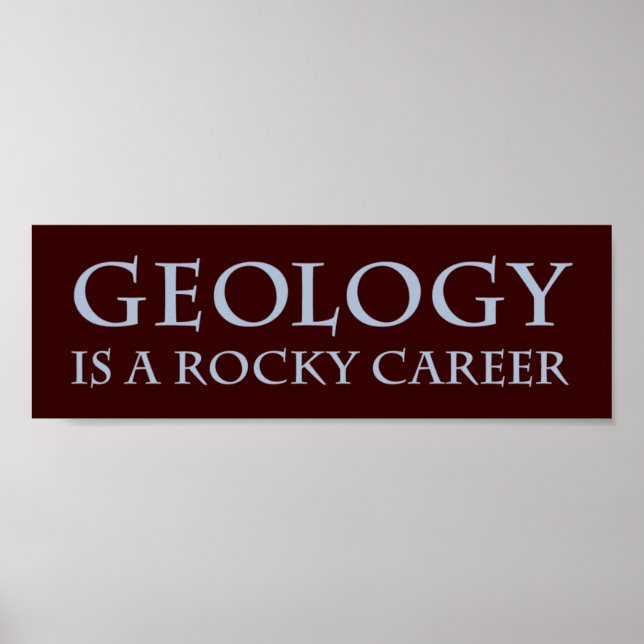 Geologi: Rocky Career Poster (Framsidan)