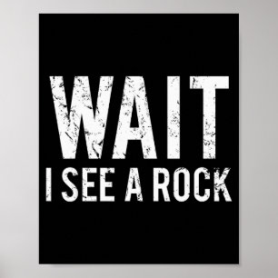 Geologi Rollig Sten Mineral Samlare Humor Present Poster