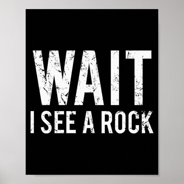 Geologi Rollig Sten Mineral Samlare Humor Present  Poster (Framsidan)