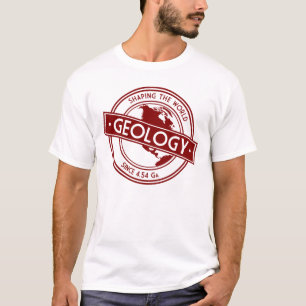 Geologi - Shaping the World Logo (Nordamerika) T Shirt